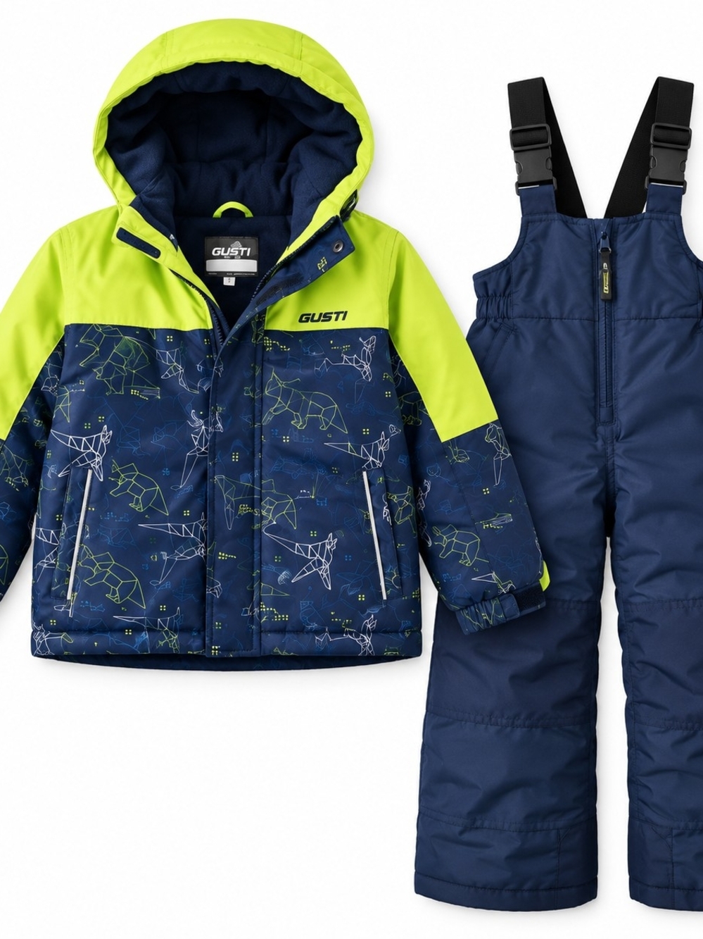 Gusti Boys 2T Snowsuit 2-Piece | Grow-With-Me Winter Jacket & Snow Pants